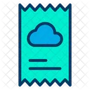 Cloud Bill Receipt Icon