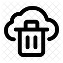 Cloud Tonne Cloud Mulltonne Cloud Abfalldaten Symbol