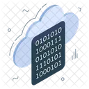 Cloud Binary File  Icon
