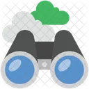Cloud Binocular Field Icon
