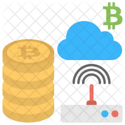 Cloud Bitcoin  Icon