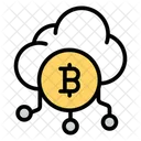 Cloud Bitcoin Cloud Cryptocurrency Cloud Crypto Icon