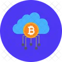 Bitcoin Cloud Kryptowahrung Symbol