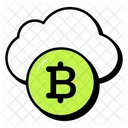 Cloud Bitcoin Crypto Icon