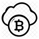 Cloud Bitcoin Crypto Icon