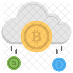 Cloud Bitcoin Icon
