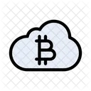 Bitcoin Cloud Crypto Icon