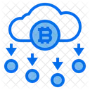 Cloud Bitcoin Icon