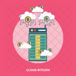 Cloud Bitcoin Icon