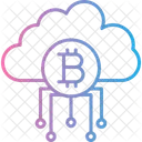 Bitcoin Cloud Cryptocurrency Icon