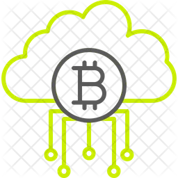 Cloud bitcoin  Icon