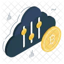 Cloud Bitcoin Equalizer Cryptocurrency Equalizer Crypto Btc Icon