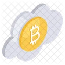 Cloud Bitcoin Cloud Cryptocurrency Cloud Crypto Icon