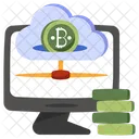Cloud Bitcoin Cloud Cryptocurrency Cloud Crypto Icon