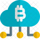 Cloud Bitcoin Network Icône