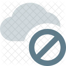 Cloud Block  Icon