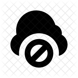 Cloud Blocked Icon