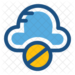 Cloud Blocked Icon