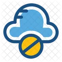 Cloud Blocked Computing Icon