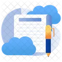 Cloud Blog  Icon
