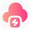 Cloud Bolt Minimalistic  Icon