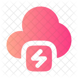 Cloud Bolt Minimalistic  Icon