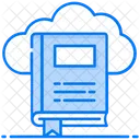 Cloud Book Cloud Library Cloud Computing Icon