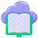 Cloud Content Cloud Book Cloud Reading Icon