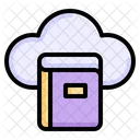 Cloud Book Cloud Library Digital Library Icon