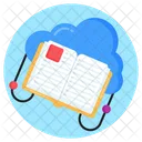 Cloud Education Cloud Book Cloud Learning Icon