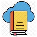Cloud Book Cloud Education Cloud Library Icon