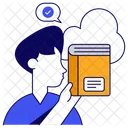 Cloud Book Cloud Library Cloud Education Icon