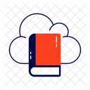 Cloud Book Cloud Library Online Library Icon