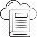 Cloud Book Cloud Library Online Library Icon