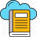 Cloud Book Cloud Library Online Library Icon