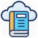 Cloud Book Cloud Library Cloud Computing Icon