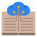 Cloud Book Digital Library Digital World Icon