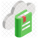 Cloud Book Cloud Library Cloud Computing Icon