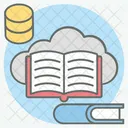 Cloud Book Cloud Education Cloud Learning Icon