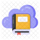Cloud Book Cloud Booklet Cloud Education Icon