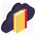 Cloud Book Cloud Library Cloud Education Icon