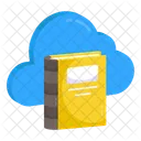 Cloud Book Cloud Library Cloud Education Icon
