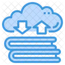Cloud Book Storage  Icon