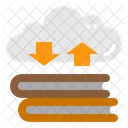 Cloud Book Storage  Icon