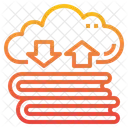 Cloud Book Storage  Icon