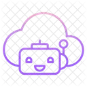 Icloud Bot Cloud Bot Artificial Cloud Bot Icon