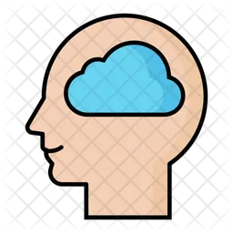 Cloud brain  Icon