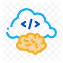 Brain Cloud Separation Icon