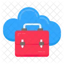 Cloud Briefcase Cloud Suitcase Cloud Bag Icon
