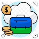 Cloud Briefcase  Icon